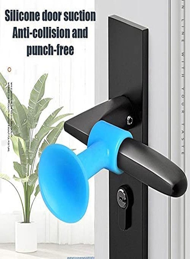 Styxon Mini Anti-Collision Silicone Door Stopper Door Handle Crash Pad Bumper Guard Rubber Stopper Wall Mute Crash Pad Silencer | 5 X 2 CM | 10 Pack | Multicolor - Image 2